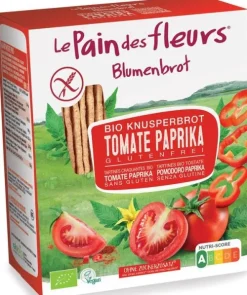 Blumenbrot Brote|Brot^- Knusperbrot Tomate und Paprika bio 150g