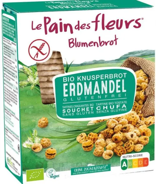 Blumenbrot Brote|Brot^- Knusprige Bio Erdmandel-Schnitten 150g