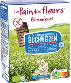 Blumenbrot Brote|Brot^- Knusprige Bio Buchweizen Schnitten frei von Zucker 150g