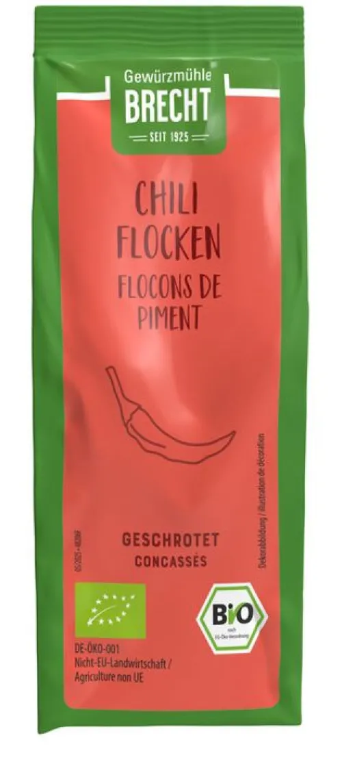 Gewürzmühle Brecht GmbH Gewürze Und Kräuter^Brecht - Chili Flocken geschrotet - NFB, 45g