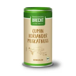 Gewürzmühle Brecht GmbH Gewürze Und Kräuter^Brecht - Cumin, Koriander, Muskatnuss gemahlen Vorratsdose bio 220g