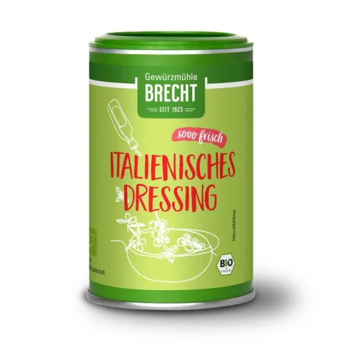 Gewürzmühle Brecht GmbH Gewürze Und Kräuter|Glutenfreie Lebensmittel^Brecht - Italian-Dressing Salatgenuss bio 50g