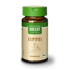 Gewürzmühle Brecht GmbH Gewürze Und Kräuter|Glutenfreie Lebensmittel^Brecht - Kümmel gemahlen bio im Glas 30g