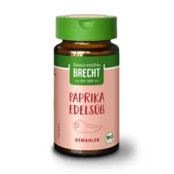Gewürzmühle Brecht GmbH Gewürze Und Kräuter|Glutenfreie Lebensmittel^Brecht - Paprika gemahlen edelsüß bio im Glas, 45 g