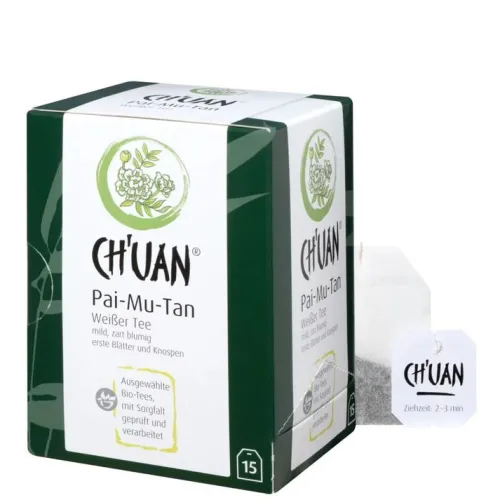 SALUS Glutenfreie Lebensmittel^CH'UAN - Weißer Tee Pai-Mu-Tan bio vegan 15 Filterbeutel