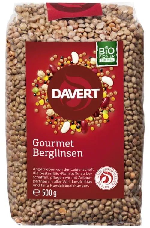 DAVERT Hülsenfrüchte|Hülsenfrüchte^- Gourmet Berglinsen, 500g