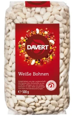 DAVERT Hülsenfrüchte|Hülsenfrüchte^- Weiße Bohnen, 500g