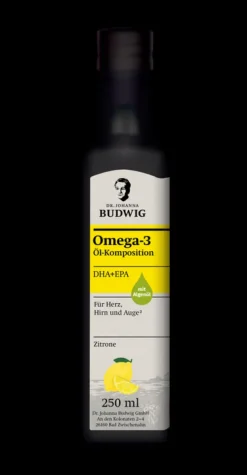 Dr. Johanna Budwig GmbH & Co. KG Fette & Öle^Dr. Johanna Budwig - Omega-3 DHA+EPA Öl Zitrone, 250ml