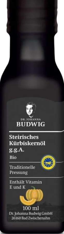 Dr. Johanna Budwig GmbH & Co. KG Fette & Öle|Glutenfreie Lebensmittel^Dr. Johanna Budwig - Steirisches Kürbiskernöl g.g.A., 100ml