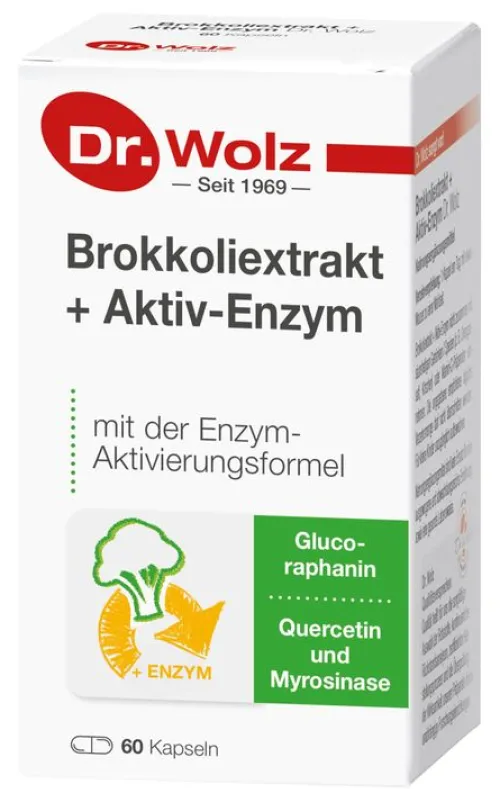 Dr. Wolz Zell GmbH Verdauung^Dr. Wolz - Brokkoliextrakt + Aktiv - Enzym 60 Stk.