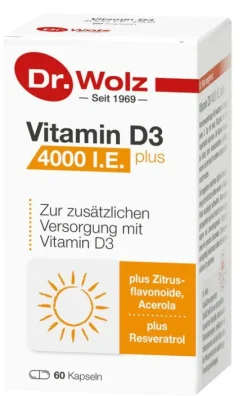 Dr. Wolz Zell GmbH Vitamine Und Mineralien^Dr. Wolz -  Vitamin D3 4000 I.E. plus, 60  Kaps