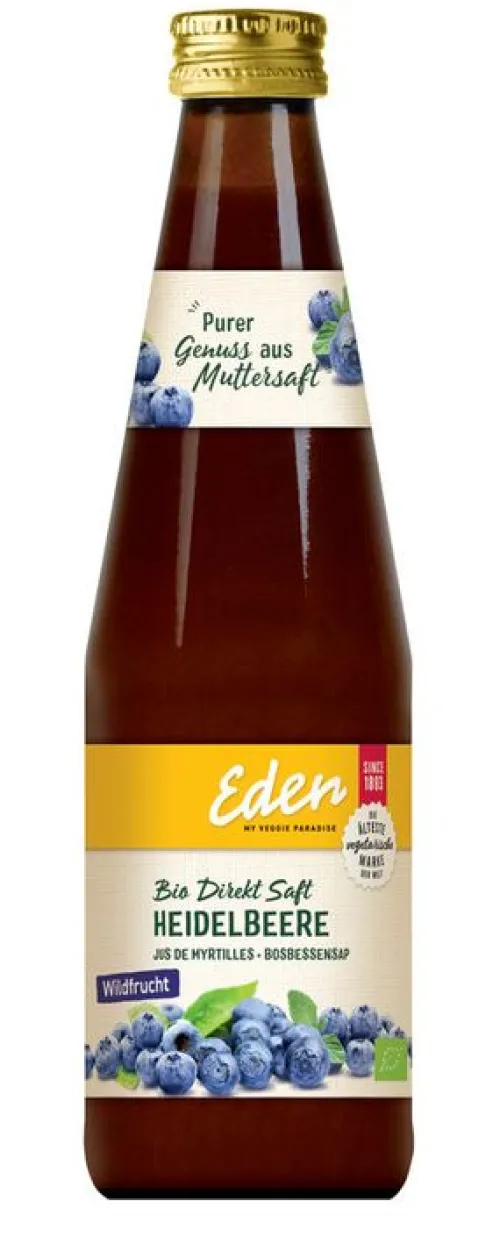 EDEN Fruchtsäfte|Glutenfreie Lebensmittel^- Heidelbeersaft bio 330ml