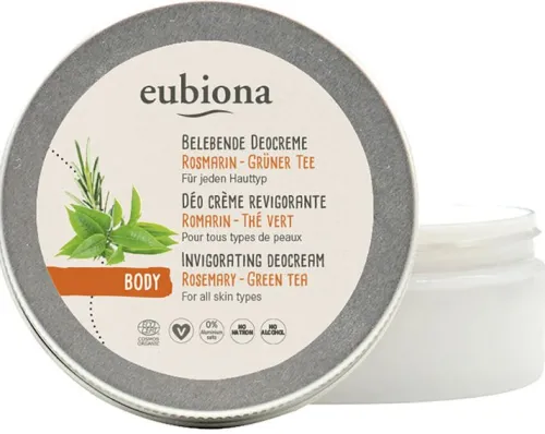 Eubiona Hautpflege^- Belebende Deocreme, Rosmarin-Grünertee 50ml