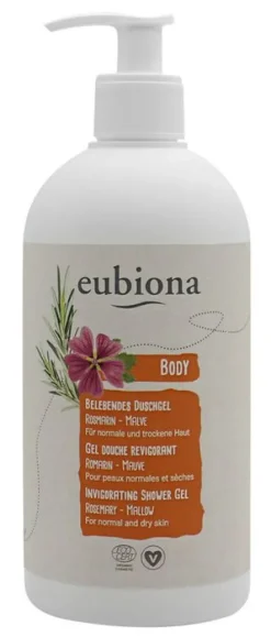 Eubiona Duschgel|Hautpflege^- Belebendes Duschgel Rosmarin-Malve, 500ml