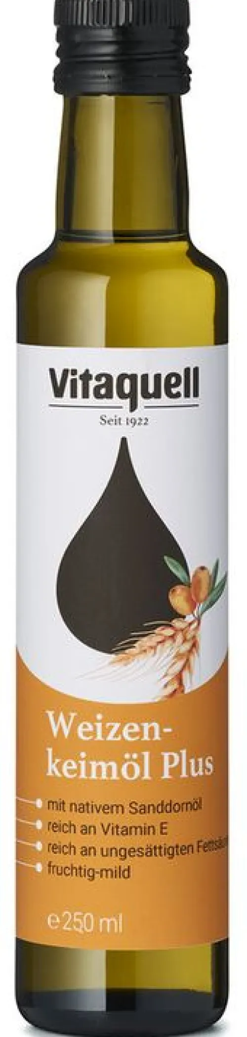 Fauser Vitaquellwerk KG (GmbH & Co.) Fette & Öle^Fauser-Vitaquell - Weizenkeim-Öl Plus mit Sanddorn 250ml