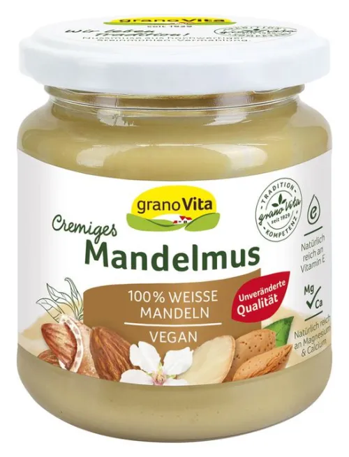 Grano Vita Nussmuse|Glutenfreie Lebensmittel^GranoVita - Mandelmus 175g