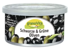 Grano Vita Vegane Brotaufstriche|Pikante Brotaufstriche^GranoVita - Schwarze & Grüne Olive Sandwich Pastete glutenfrei vegan 125g