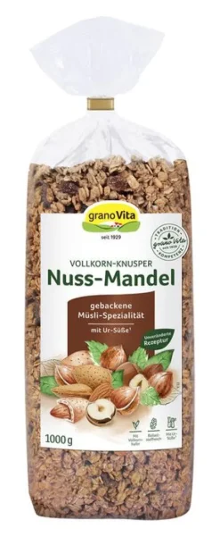 Grano Vita Breie & Müsli^GranoVita - Vollkorn-Knusper Nuss-Mandel, 1000g