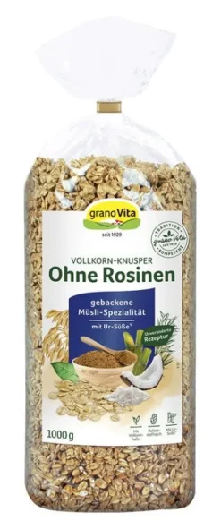 Grano Vita Breie & Müsli^GranoVita - Vollkorn-Knusper-Müsli ohne Rosine 1000g