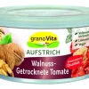 Grano Vita Pikante Brotaufstriche|Glutenfreie Lebensmittel^GranoVita - Walnuss-Getrocknete Tomate vegane Pastete 125g