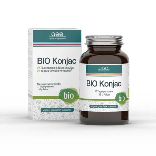 Gse-Vertrieb GmbH Abnehmdiät^GSE - BIO Konjac Glucomannan Sättigungspulver, 135g
