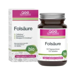 Gse-Vertrieb GmbH Immunsystem^GSE - Folsäure Compact (Bio), 120 Tabl. à 280 mg, 34g
