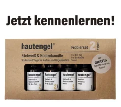 hautengel Nachtcremes|Tagescremes^- Probierset 1: Zistrose & Parakresse, 4x5ml