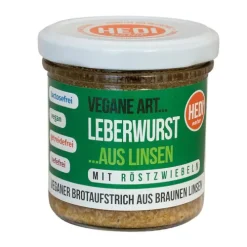 HEDI Naturkost GmbH Vegane Brotaufstriche|Pikante Brotaufstriche^HEDI -  Vegane Art Leberwurst mit Röstzwiebeln bio 140g