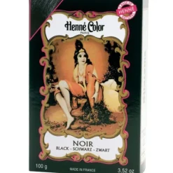 NJD Cosmetics S.A.S Naturkosmetik^Henné Color Paris - Henna Pulver Schwarz, 100g