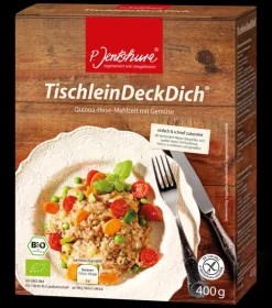 Jentschura International GmbH Fertiggerichte|Fertiggerichte^Jentschura - TischleinDeckDich - Quinoa-Hirse-Mahlzeit mit Gemüse 400g