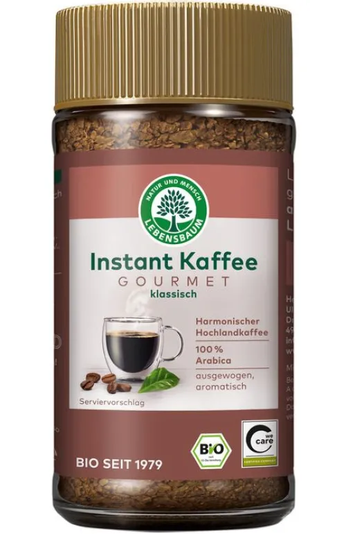 Lebensbaum (Ulrich Walter GmbH) Kaffee|Kaffee^Lebensbaum - Instant Kaffee Gourmet, 100g