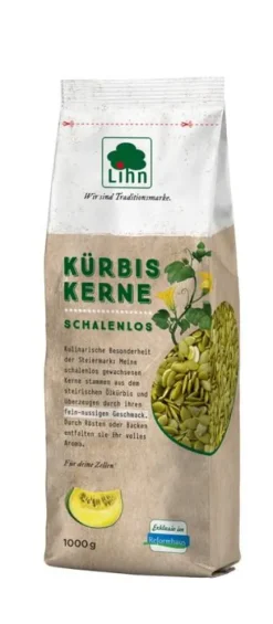 HOLO Keime & Saaten^Lihn - Kürbiskerne, schalenlos gewachsen 1000g