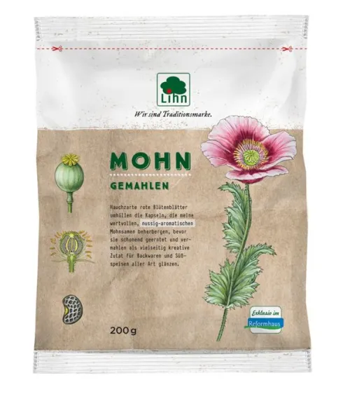 HOLO Keime & Saaten^Lihn - Mohn gemahlen 200g