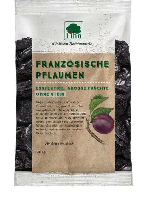 Lorenz & Lihn Trockenfrüchte^Lihn - Pflaumen entsteint 33/44er 500g