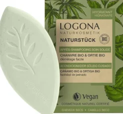 LOGONA Haarpflege^- Feste Spülung Hanföl & Brennnessel, 60g