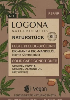 LOGONA Haarpflege^- Feste Spülung Hanf & Mandelöl, 60g