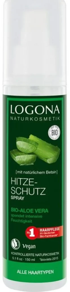 LOGONA Haarpflege^- Hitzeschutz Spray Bio-Aloe-Vera, 150 ml