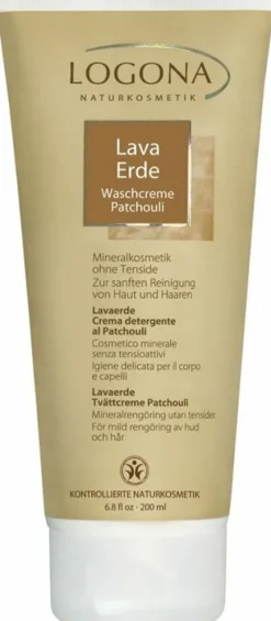 LOGONA Hautpflege|Haarpflege^- Lavaerde Waschcreme Patchouli, 200ml