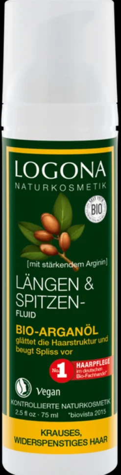 LOGONA Haarpflege^- Längen- und Spitzenfluid Bio-Arganöl 75 ml