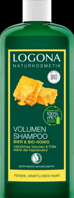 LOGONA Haarpflege^- Volumen Shampoo Bier & Bio-Honig 500 ml