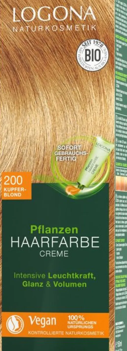 LOGOCOS Naturkosmetik AG Naturkosmetik^Logona PHF Creme 200 kupferblond, 150ml