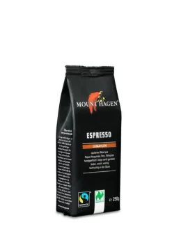 Mount Hagen Kaffee|Kaffee^- Bio FT Espresso, gemahlen, 250g