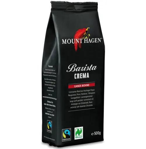 Mount Hagen Kaffee|Kaffee^- Bio FT Röstkaffee Barista, g. Bohne, 500g