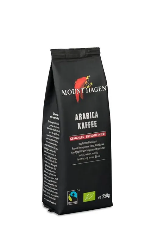 Mount Hagen Kaffee|Kaffee^- Bio Röstkaffee entkoff., gem., 250g