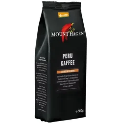 Mount Hagen Kaffee|Kaffee^- Demeter Röstkaffee Bohne, 500g