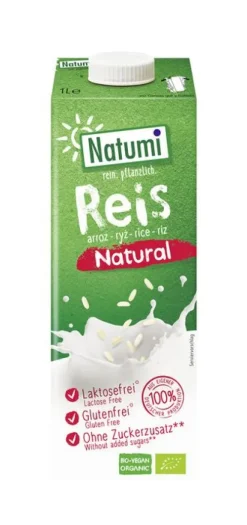 NATUMI Getreidedrinks|Glutenfreie Lebensmittel^- Reis natural 1l