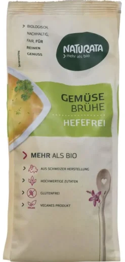 NATURATA Brühen & Würze|Brühen^- Gemüsebrühe hefefrei, Nachfüllbeutel bio, 500g