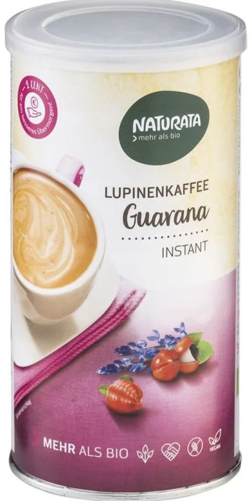 NATURATA Kaffee|Kaffee^- Lupinenkaffee Guarana, instant, Dose, 150g