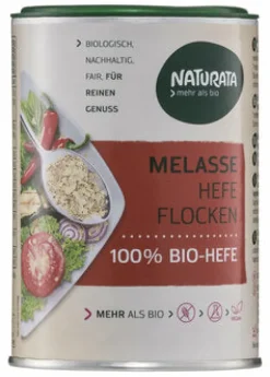 NATURATA Gewürze Und Kräuter|Glutenfreie Lebensmittel^- Melasse Hefeflocken, 100% Bio-Hefe 100g