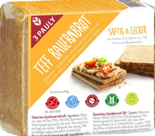 3PAULY Brote|Brot^3-Pauly - Bauernbrot mit Teff 500g